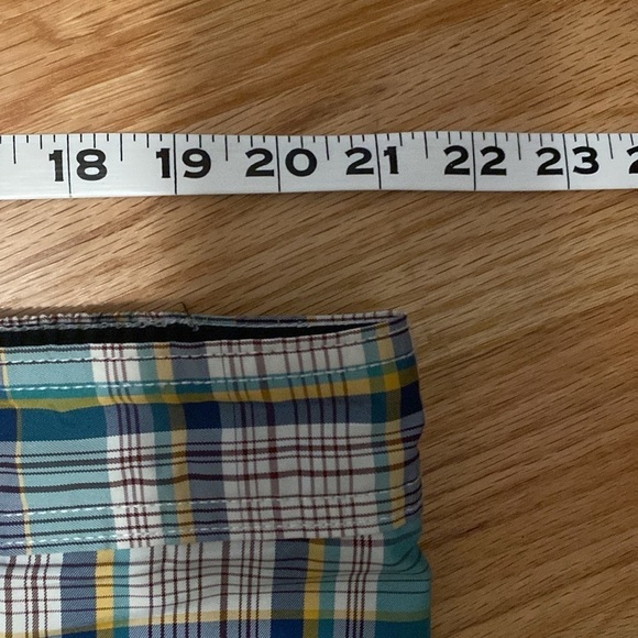 Lands End Madras Plaid Swim Trunks Mens XXL Preppy Nautical Board shorts Surf - Picture 6 of 8